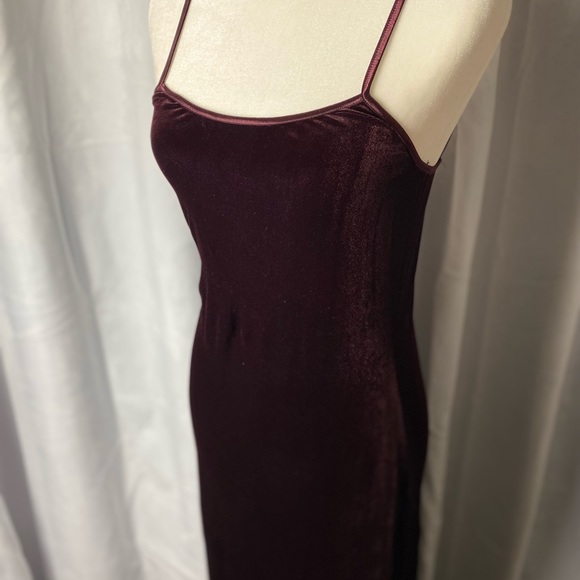 BISOU BISOU velour body con dress. - Picture 1 of 8